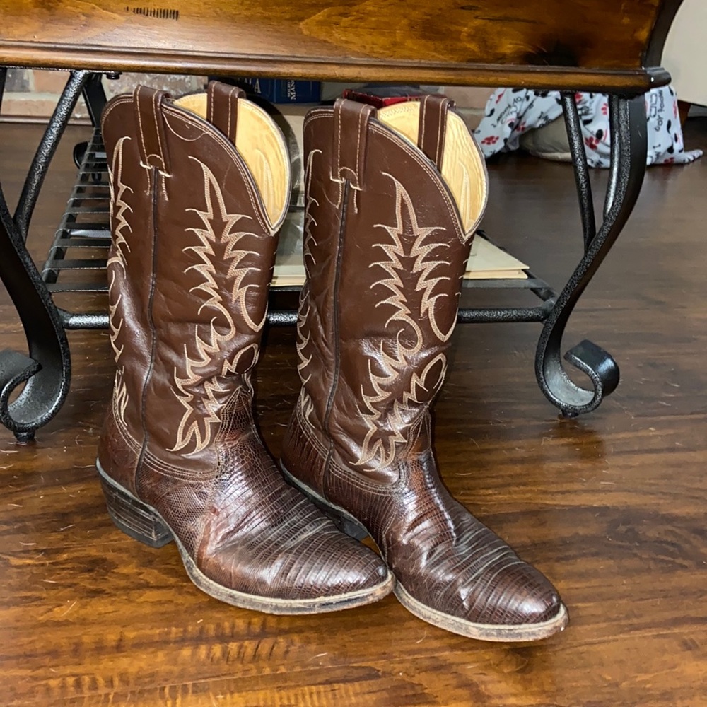 Womens nocona lizard skin cowgirl boots